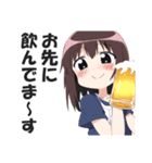 酒好き専用スタンプ【酔っ払い・ビール】（個別スタンプ：11）