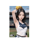 JPN 野球チアリーダー少女（個別スタンプ：14）