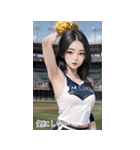 JPN 野球チアリーダー少女（個別スタンプ：26）