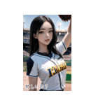 JPN 野球チアリーダー少女（個別スタンプ：27）