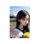 JPN 野球チアリーダー少女（個別スタンプ：29）