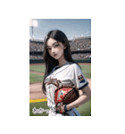JPN 野球チアリーダー少女（個別スタンプ：32）