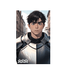 JPN RPG 筋肉騎士少年（個別スタンプ：40）