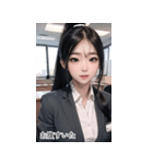 JPN オフィス会社員の少女（個別スタンプ：32）