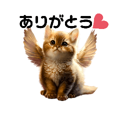 [LINEスタンプ] Cat Angel ①の画像（メイン）